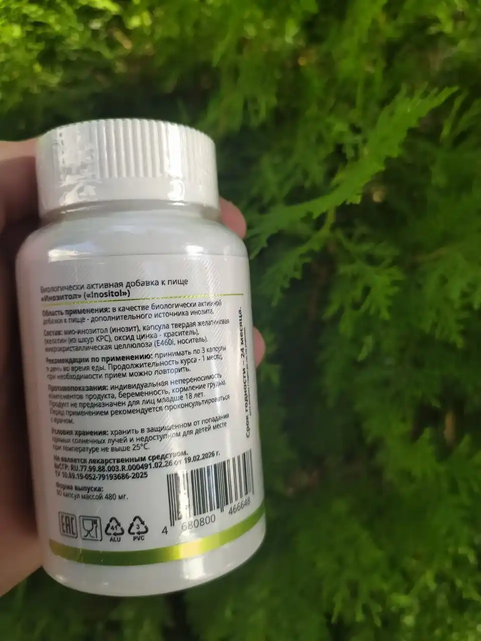 Myo-Inositol 1WIN, 1000 mg, B vitaminlari, energiya, asab tizimi, teri va sochlar uchun