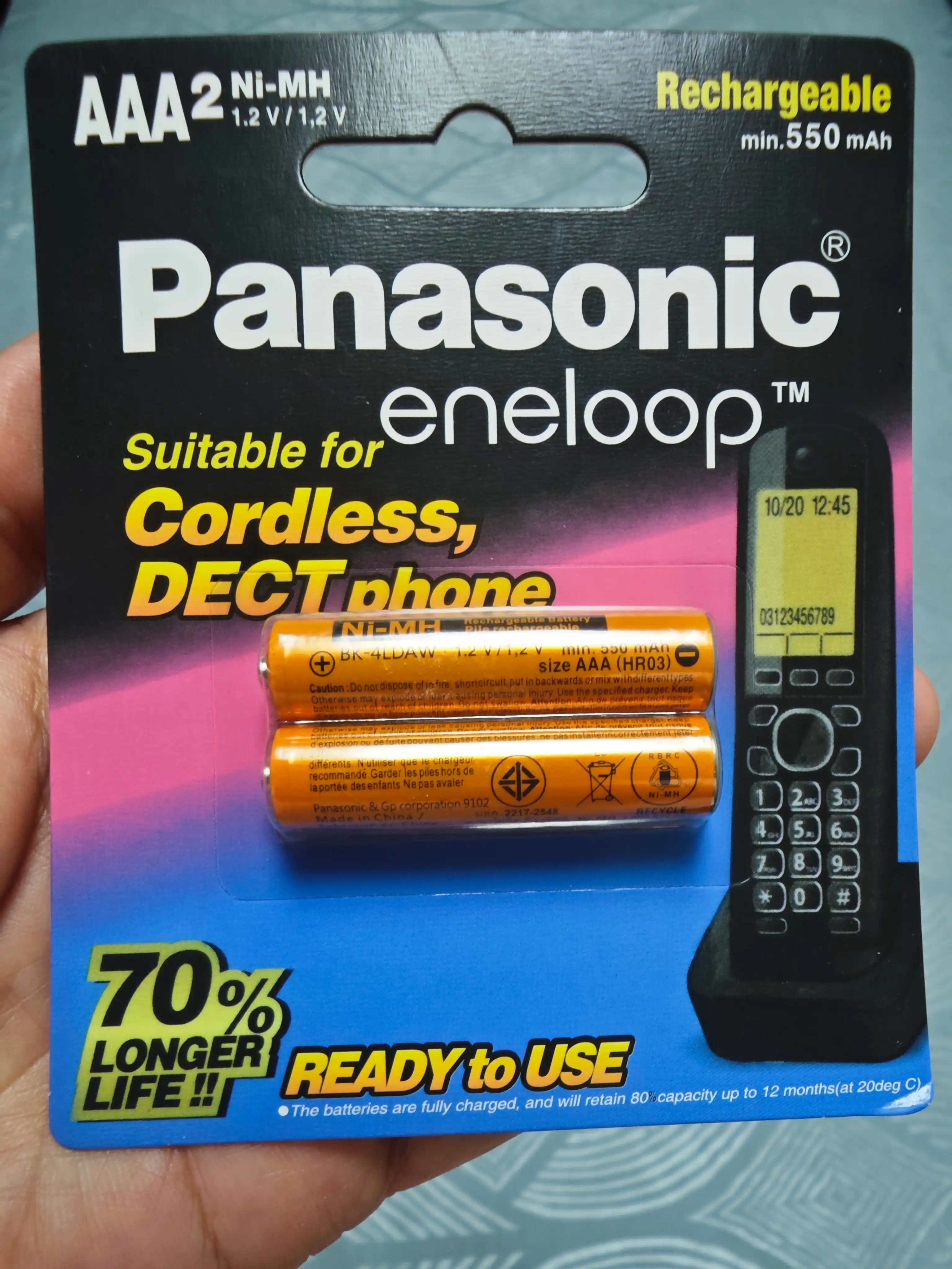 Panasonic AAA akkumulyator batareyalari