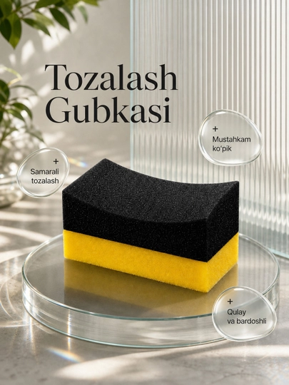 Shinalar va plastikni parvarish qilish uchun porolon applikator - 