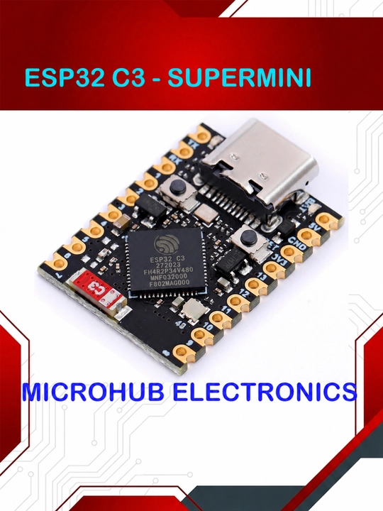 ESP32 C3 SuperMini, ESP32-C3 плата, Wi-Fi, Bluetooth, Type-C, IoT, Arduino, робототехника - 