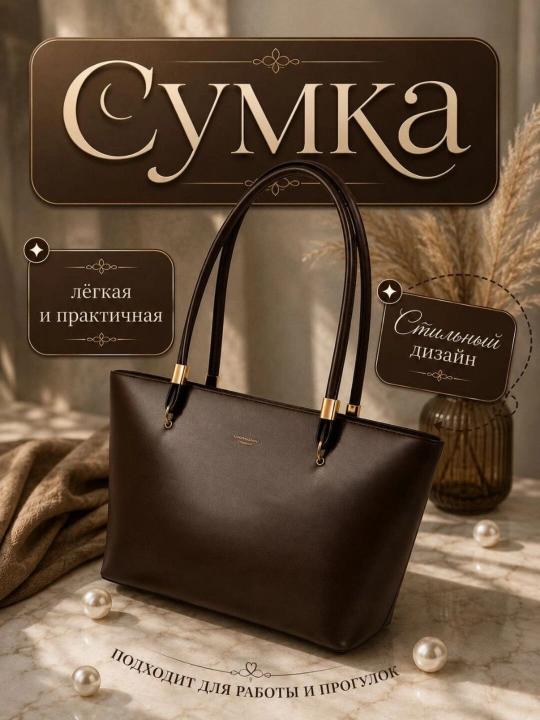 Женская сумка, сумочка для повседневных и офисных дел - 