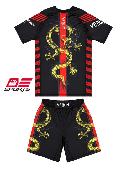 MMA va fitnes mashg‘ulotlari uchun Venum erkaklar rashgard va shortiklar sport to‘plami