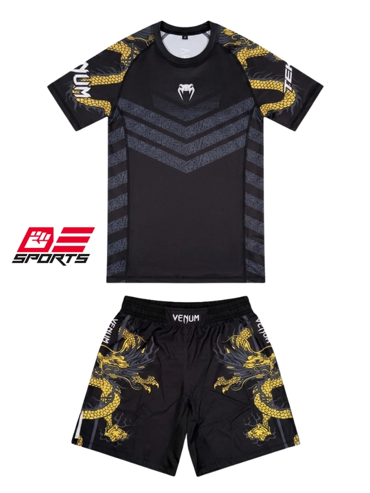 MMA va fitnes mashg‘ulotlari uchun Venum erkaklar rashgard va shortiklar sport to‘plami