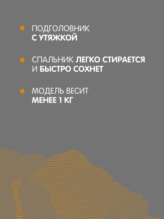Outventure Comfort +20 o‘ng tomonlama uyqu qopchasi
