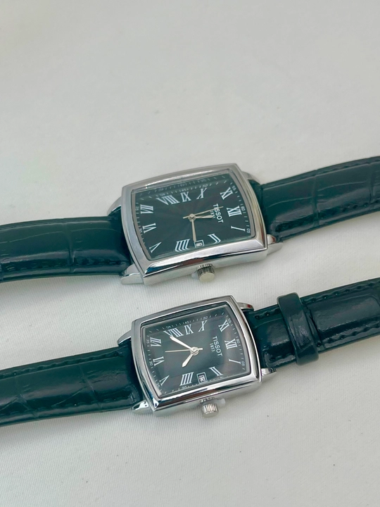 Парные часы TISSOT для мужчин и женщин, комплект с кожаным ремешком