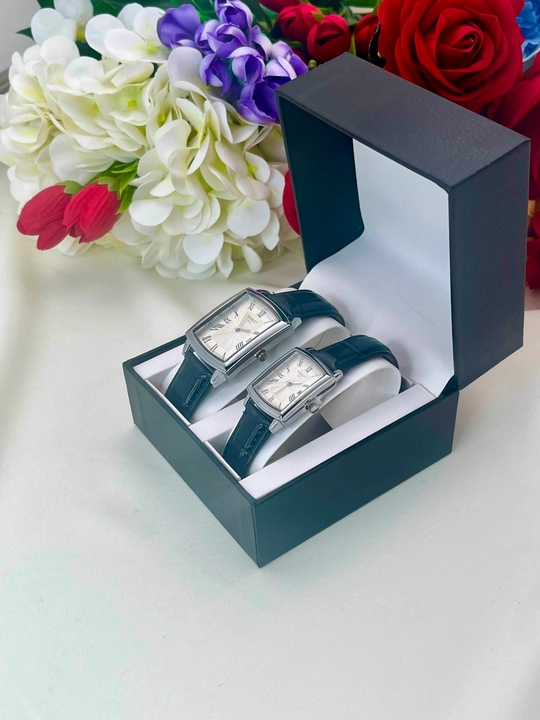 Парные часы TISSOT для мужчин и женщин, комплект с кожаным ремешком