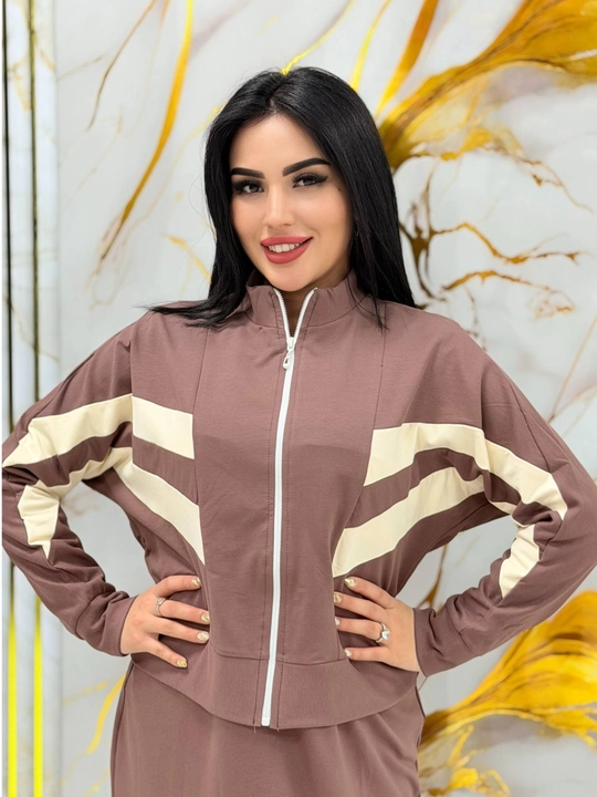 Женское трикотажное платье макси с бомбером, стиль Casual - 