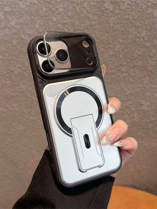 IPhone 17 Pro / 17 Pro Max uchun stendli va kamera himoyali g‘ilof