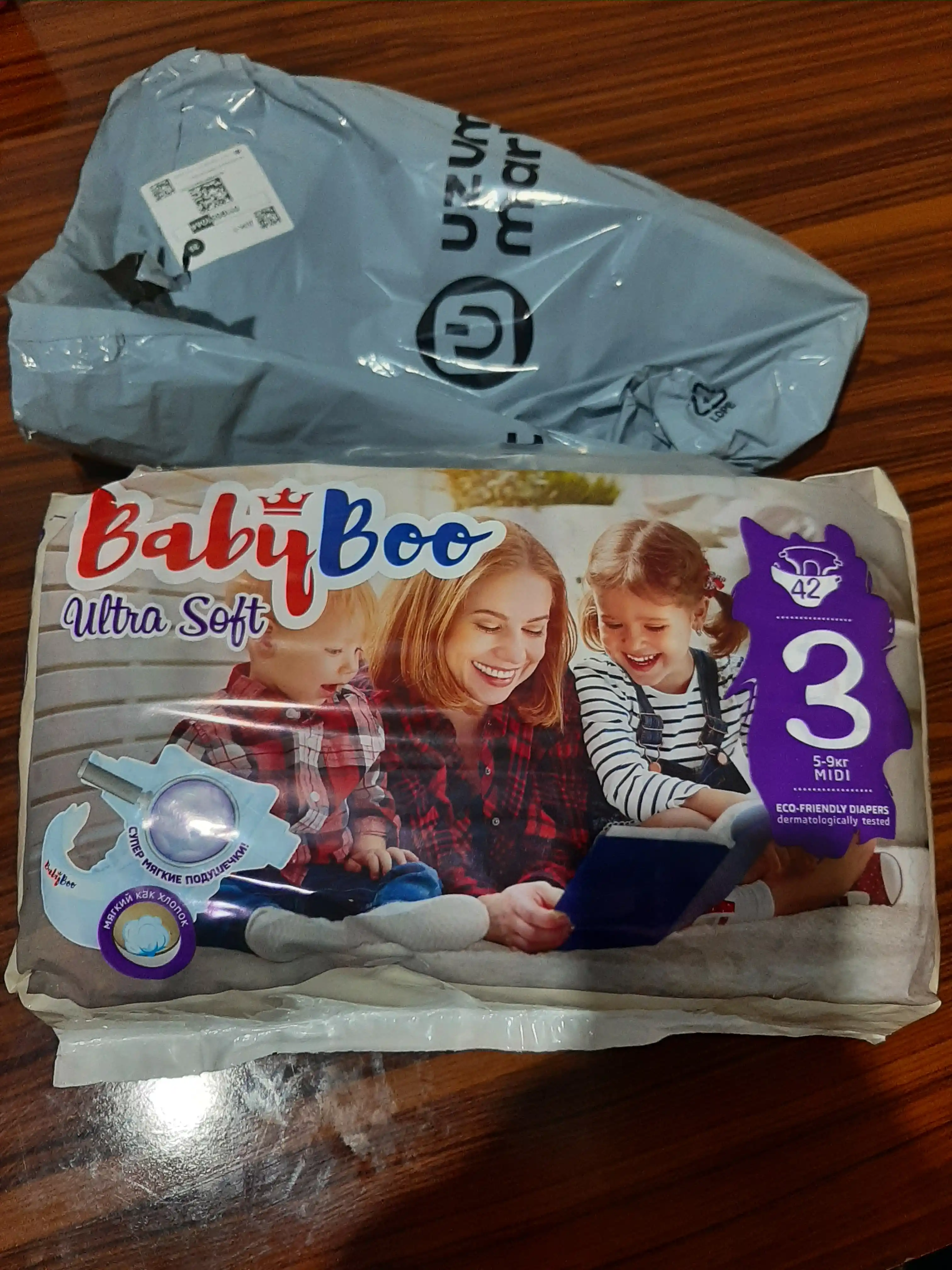 Детские подгузники BabyBoo UltraSoft №3, 5-9 кг, 42 шт