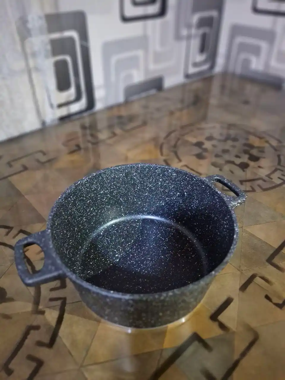 Казан UAKEEN, кастрюля, стеклянная крышка, гранитное антипригарное покрытие, 4,5/5,4/6,5 л
