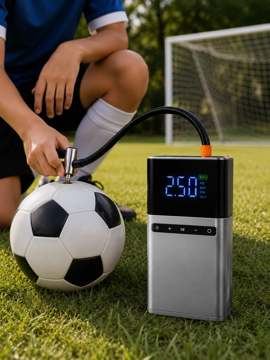 Power Bank 4 в 1, портативный прикуриватель, автомобильный компрессор, насос, LED-фонарь