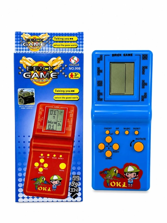 Brick Game, tetris o’yini, qo’l o’yin konsoli, 9999 in 1, elektron o’yin, retro o’yin