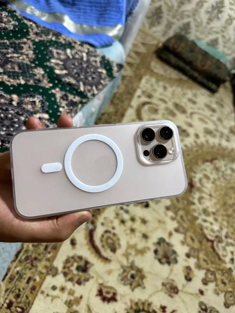IPhone 15, 16, 17, 18 Pro, Max, Plus uchun shaffof, silikon g‘ilof