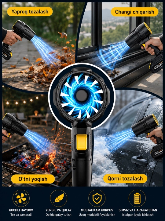 48 V Simsiz yaproq puflagich 550W