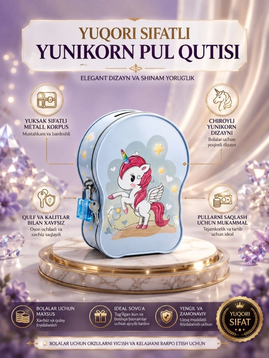 Bolalar uchun pul yig'ish qutisi - 