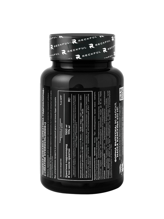 Reckful Creatine HCL 90 caps - креатин гидрохлорид