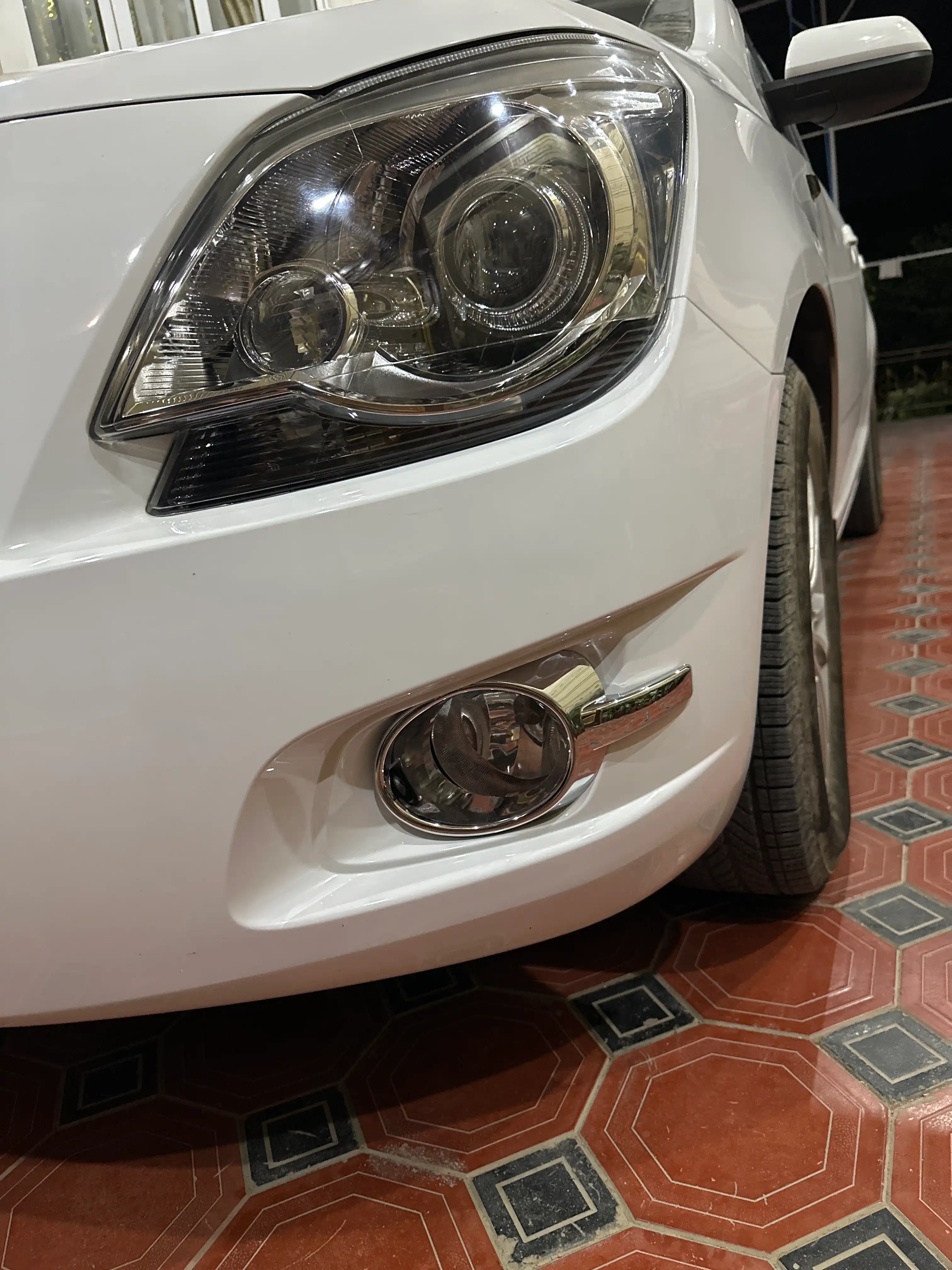 Накладки на противотуманные фары для Chevrolet Cobalt, никелевые