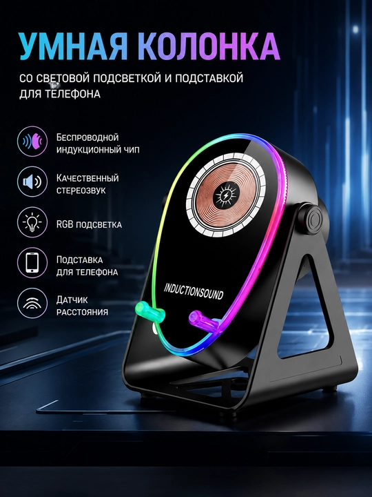 Умная Bluetooth- магнитной подставкой для телефона и датчиком приближения - 