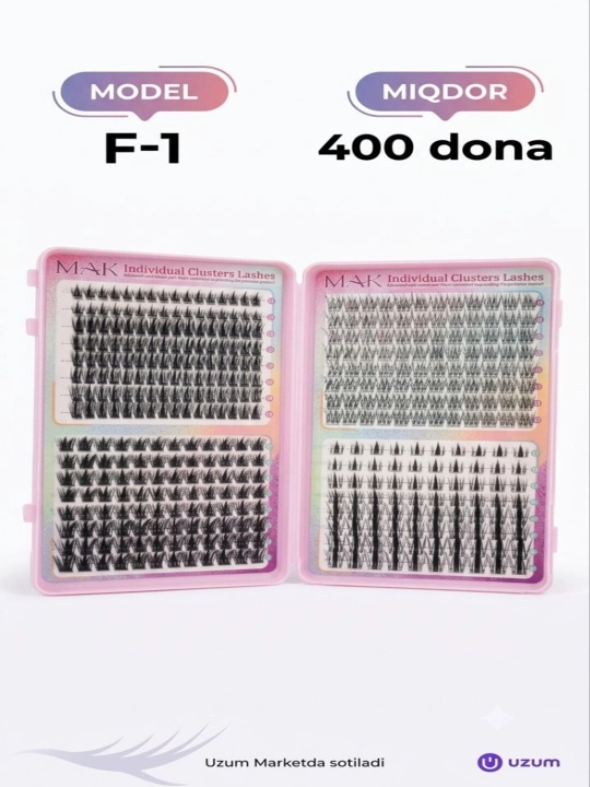 MAK DIY klasterli ulama kipriklar, tutamli kipriklar, individual kipriklar, 3D