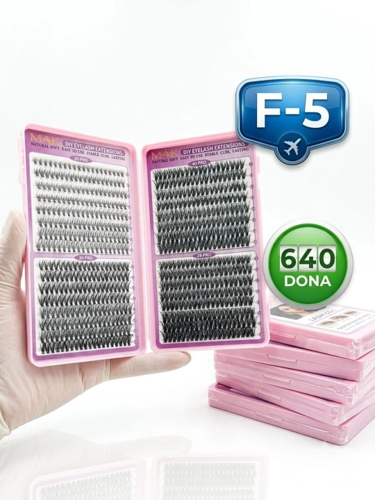 MAK DIY klasterli ulama kipriklar, tutamli kipriklar, individual kipriklar, 3D