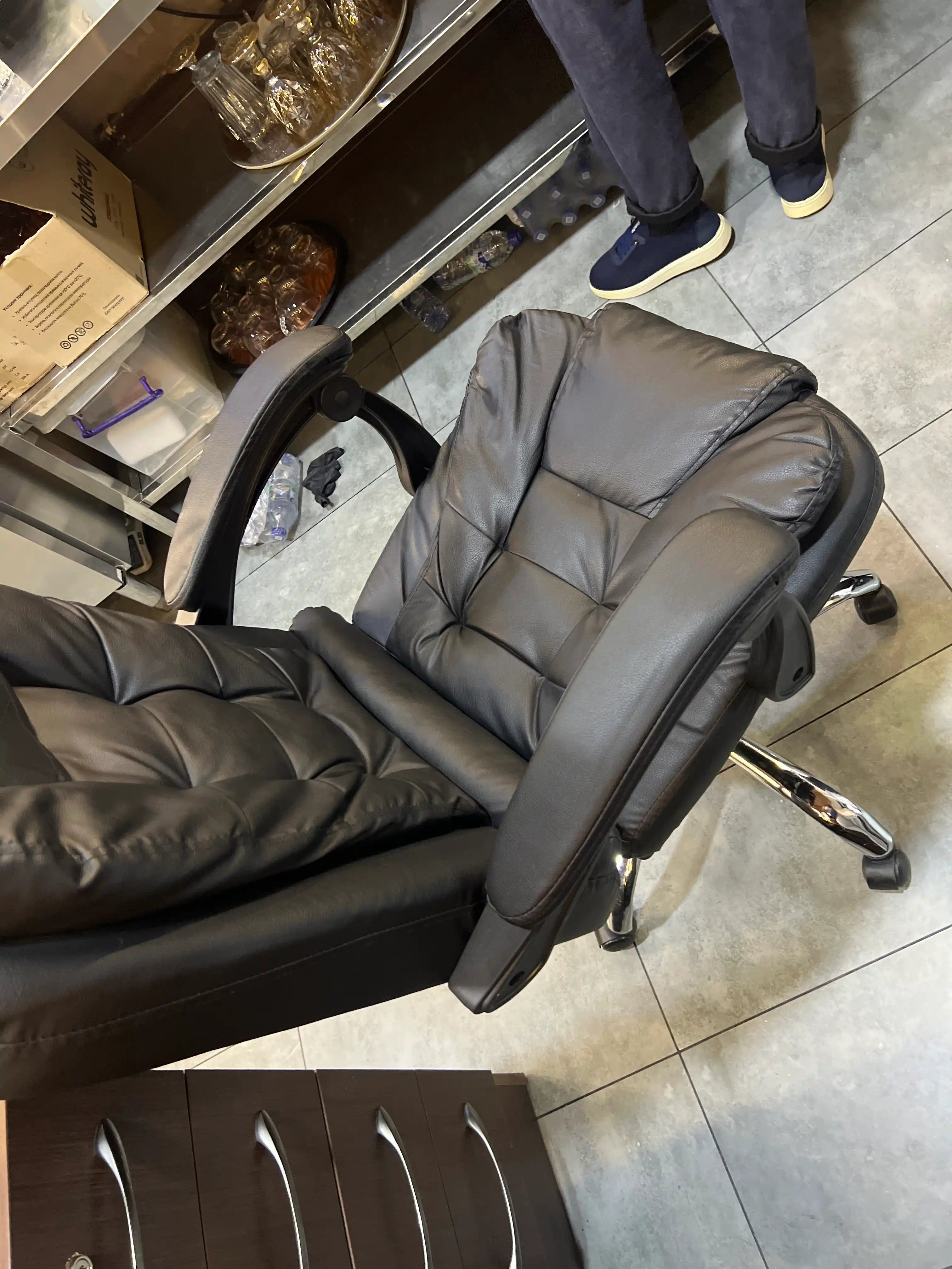 Uy va ofis uchun bel tayanchiga ega ergonomik kompyuter kreslosi