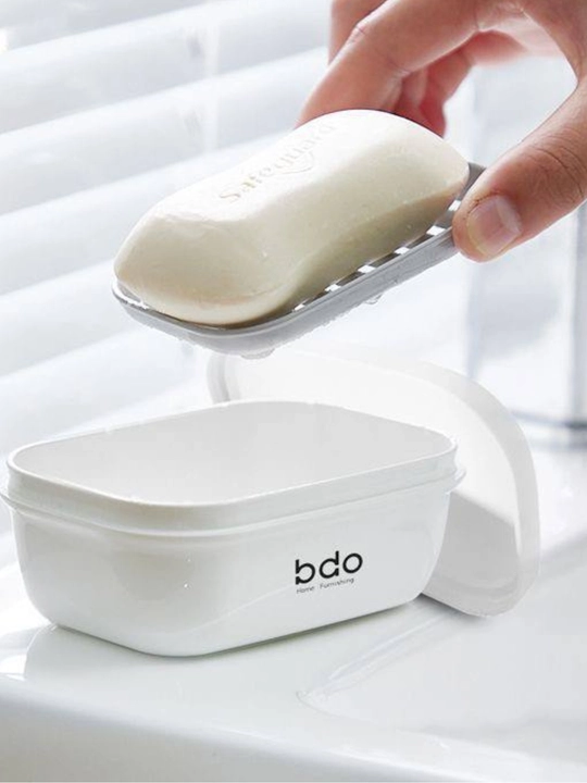 Двухслойная мыльница с функцией слива и настенным креплением BDO - 