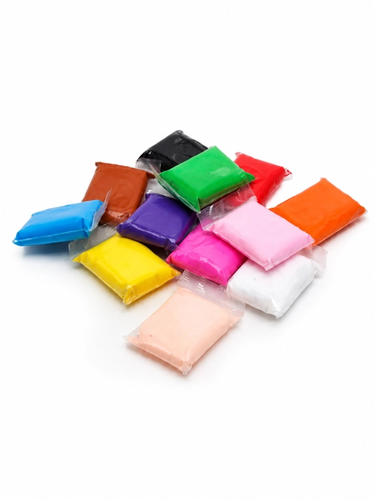 Havo Plastilini To‘plami 12 Rang, Modellash uchun Yumshoq Plastilin
