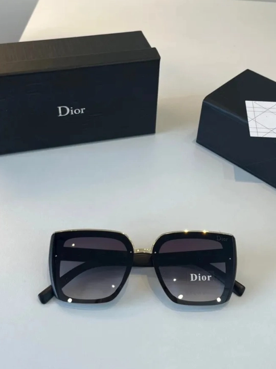 Dior женские черные солнцезащитные очки с квадратной оправой