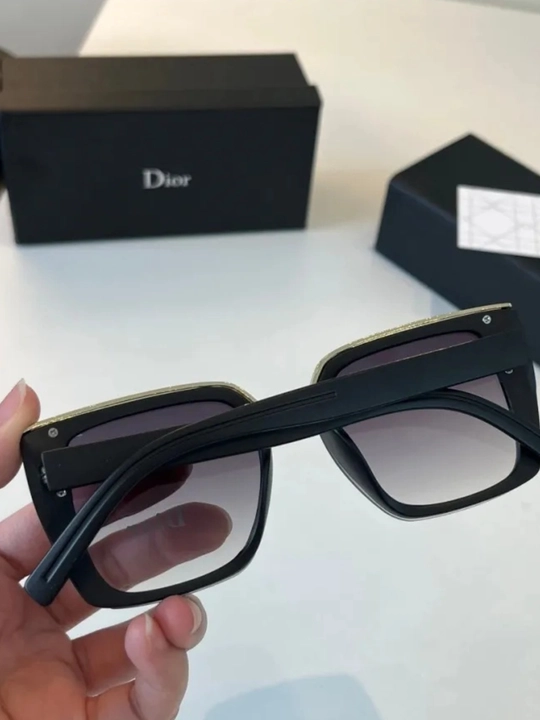Dior женские черные солнцезащитные очки с квадратной оправой