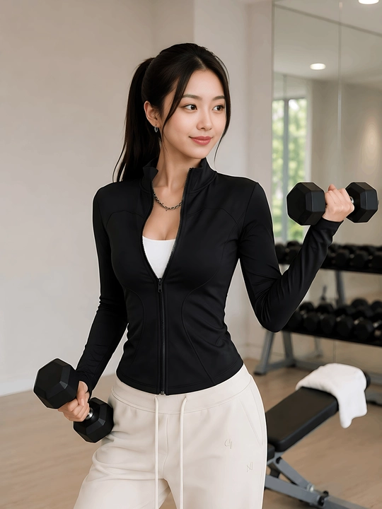 Yengil ayollar rashgardi Sport va fitnes uchun longsliv yengil va uzun yengli  top