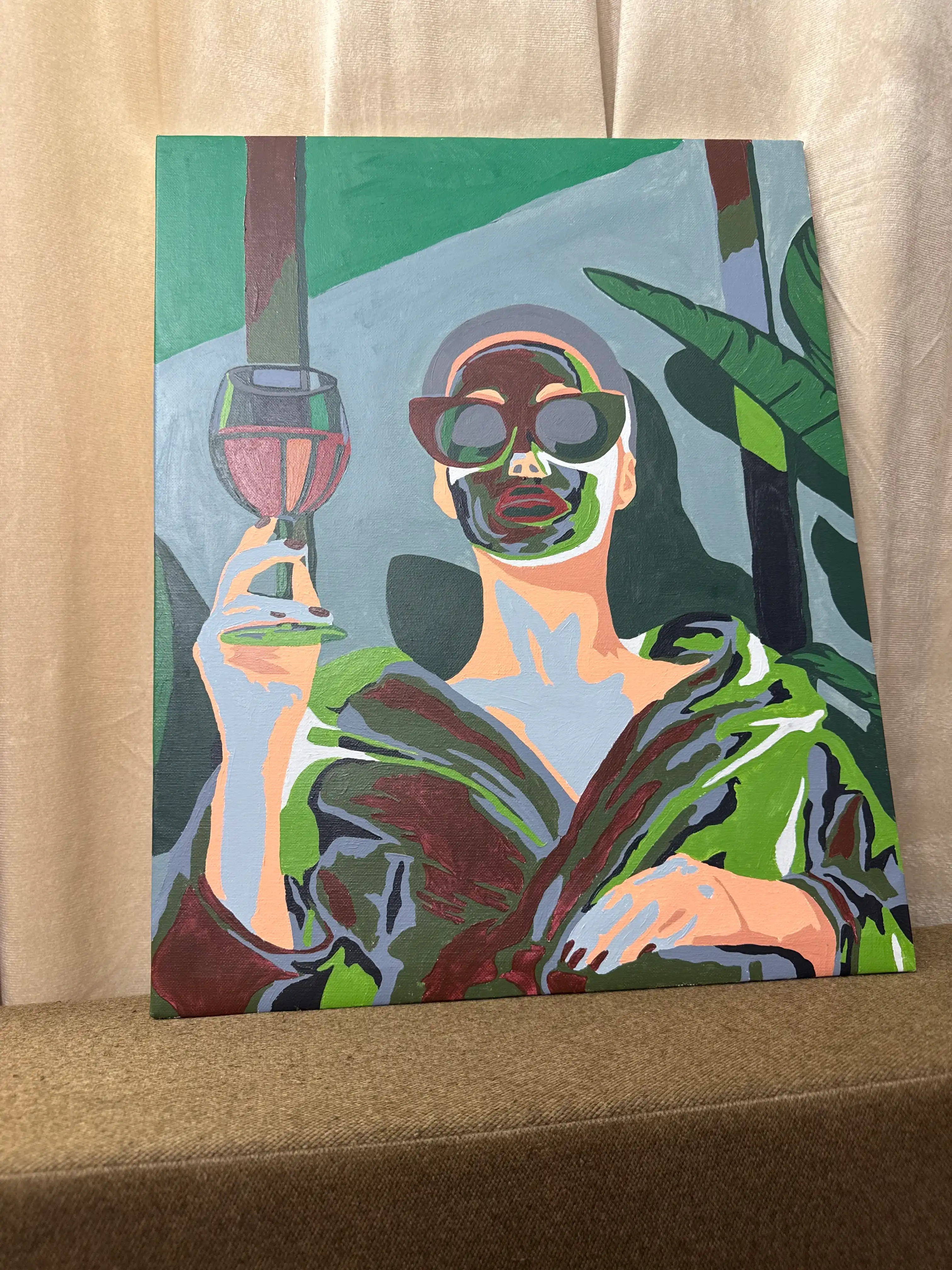 Raqamlar bo'yicha rasm Skystore "Odamlar", asosli ramkaga tortilgan, 40 * 50 sm
