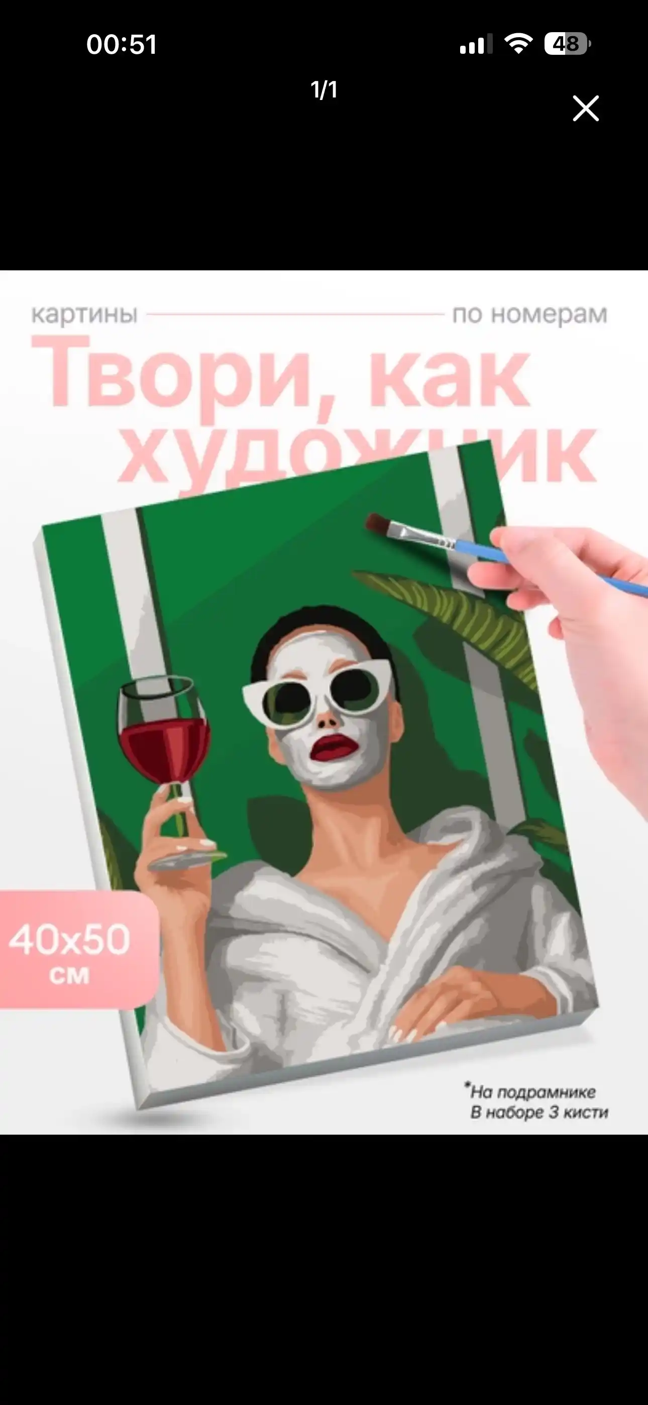 Raqamlar bo'yicha rasm Skystore "Odamlar", asosli ramkaga tortilgan, 40 * 50 sm