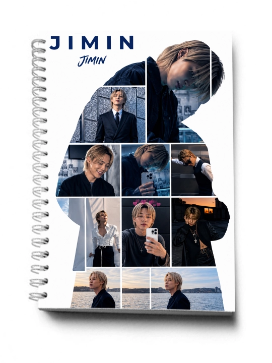 BTS, K-POP, bloknot va planner 2 tasi 1 da - 30 varaqli, 2 bo'limli