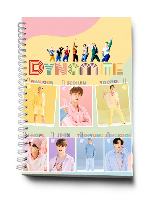 Блокнот и ежедневник 2 в 1 - BTS, K-POP — 30 листов, 2 секции - 