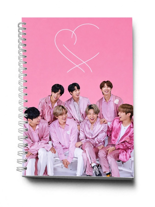 Блокнот и ежедневник 2 в 1 - BTS, K-POP — 30 листов, 2 секции - 