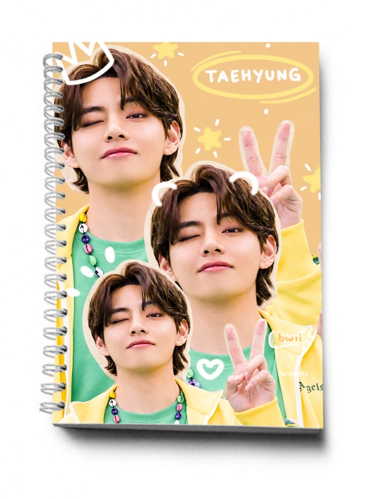 BTS, K-POP, bloknot va planner 2 tasi 1 da - 30 varaqli, 2 bo'limli