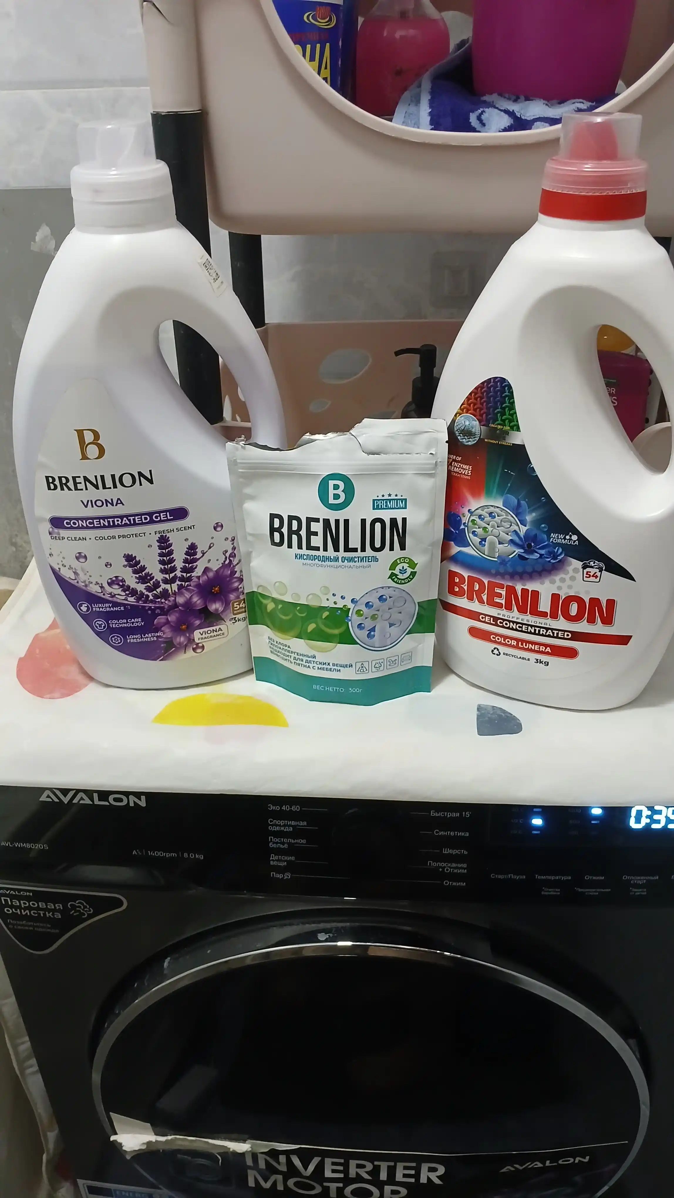 Гель для стирки Brenlion Viona 3 кг, жидкий порошок автомат для белья