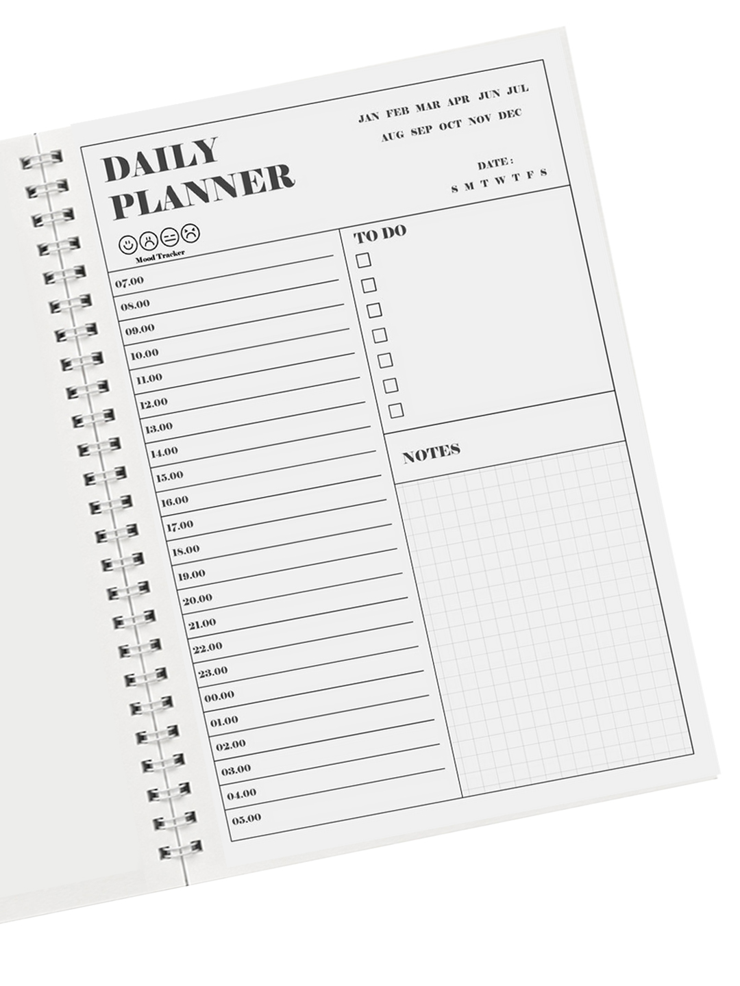 BTS, K-POP, bloknot va planner 2 tasi 1 da - 30 varaqli, 2 bo'limli
