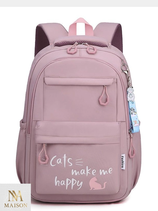 Школьный рюкзак для девочек "Cats make me happy" - 