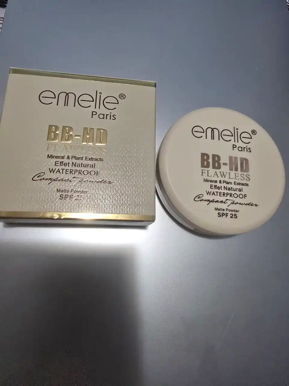 Пудра для лица Emelie BB/HD компактная Matte Powder, SPF, матовая, стойкая