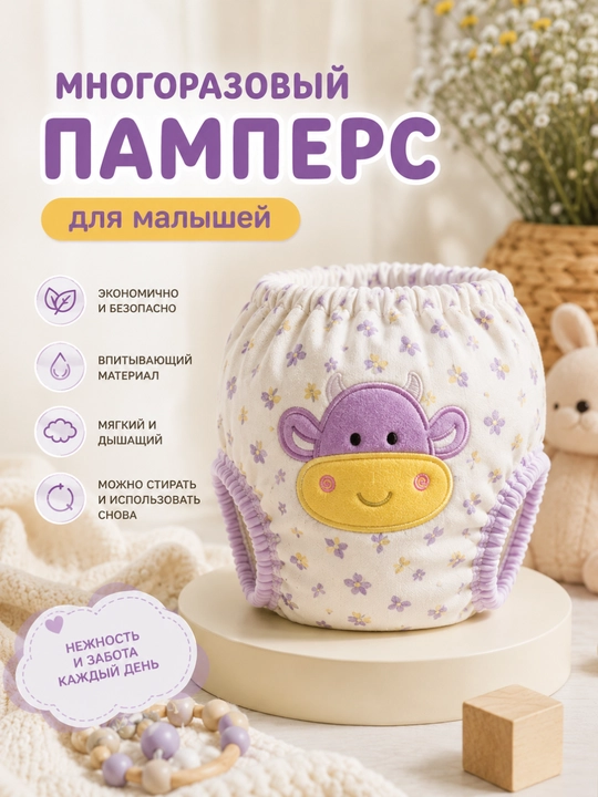 Многоразовые подгузники трусики, для приучения к горшку - 