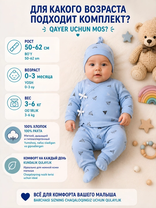 Комплект одежды для новорождённых и малышей, подарочный набор на выписку, 22 предмета