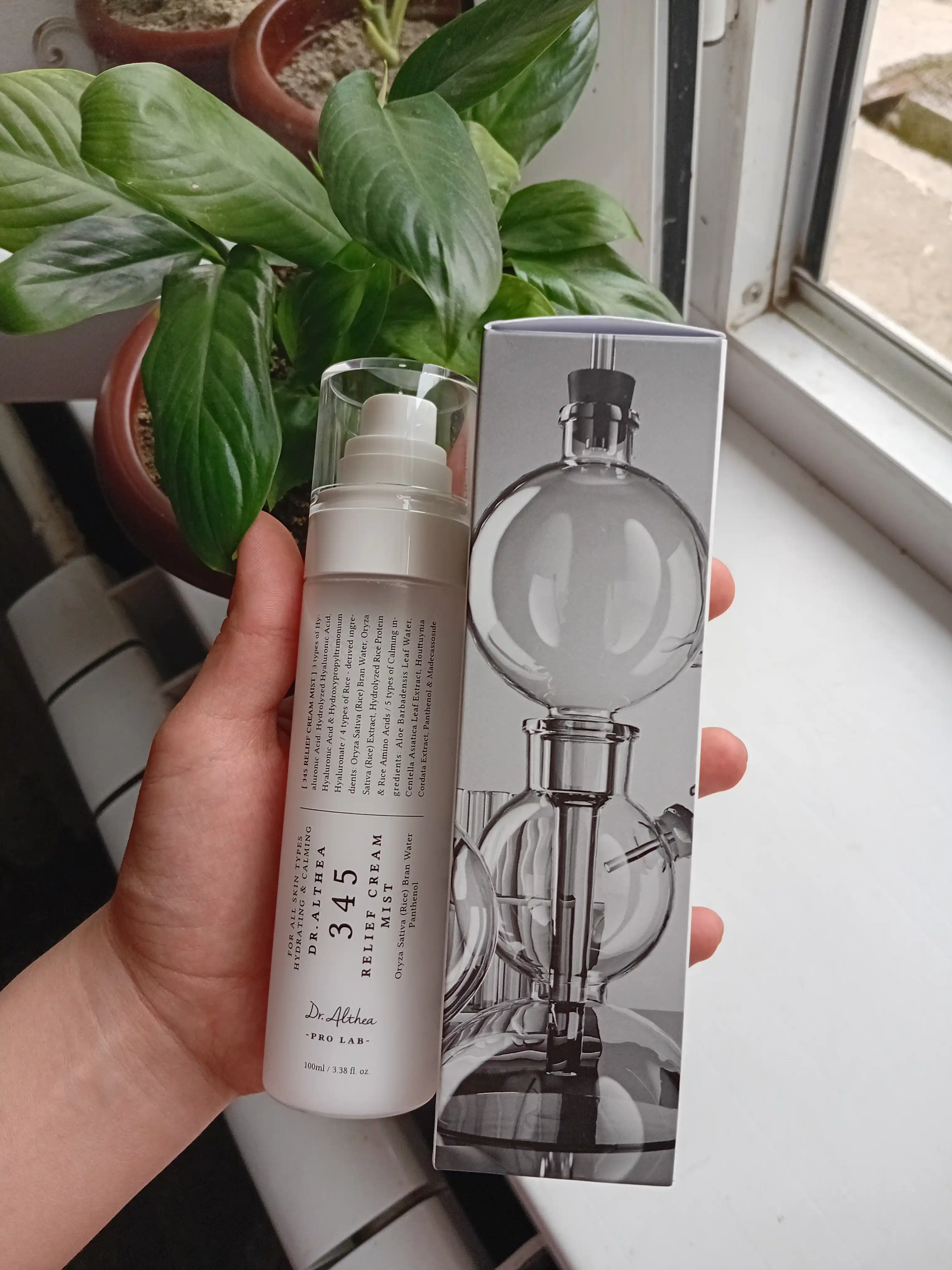 Кремовый спрей мист для лица Dr Althea 345 Relief Cream mist, рис и пантенол, успокаивающий