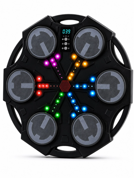 Детский интеллектуальный музыкальный боксёрский тренажёр, Bluetooth LED Boxing Machine, 3+