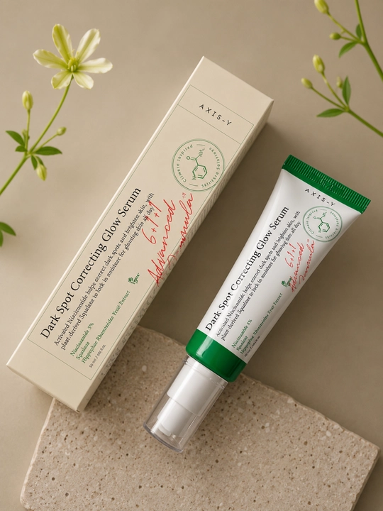 Axis-Y Dark Spot Correcting Glow Serum, сыворотка для лица, осветление, сияние, уход