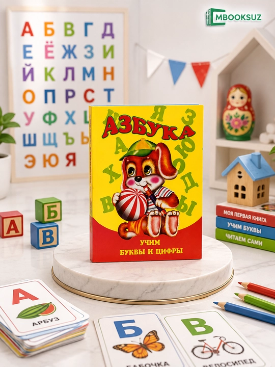 Азбука по слогам с цветными рисунками - 