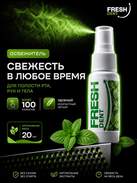 Fresh Dent Og'iz uchun sprey - 