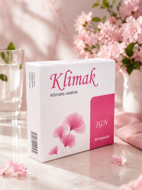 Klimak – Menopauza davrini yengil o'tkazish uchun, 30 kapsula