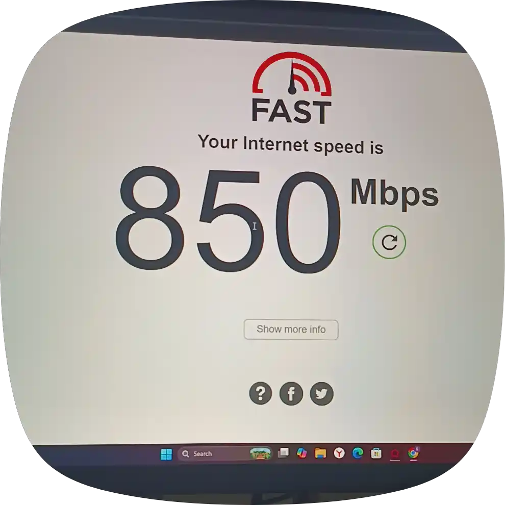 Lan kabeli, internet, Wi-Fi, kompyuter, televizor tezligini oshirish uchun 1 Gbit/s