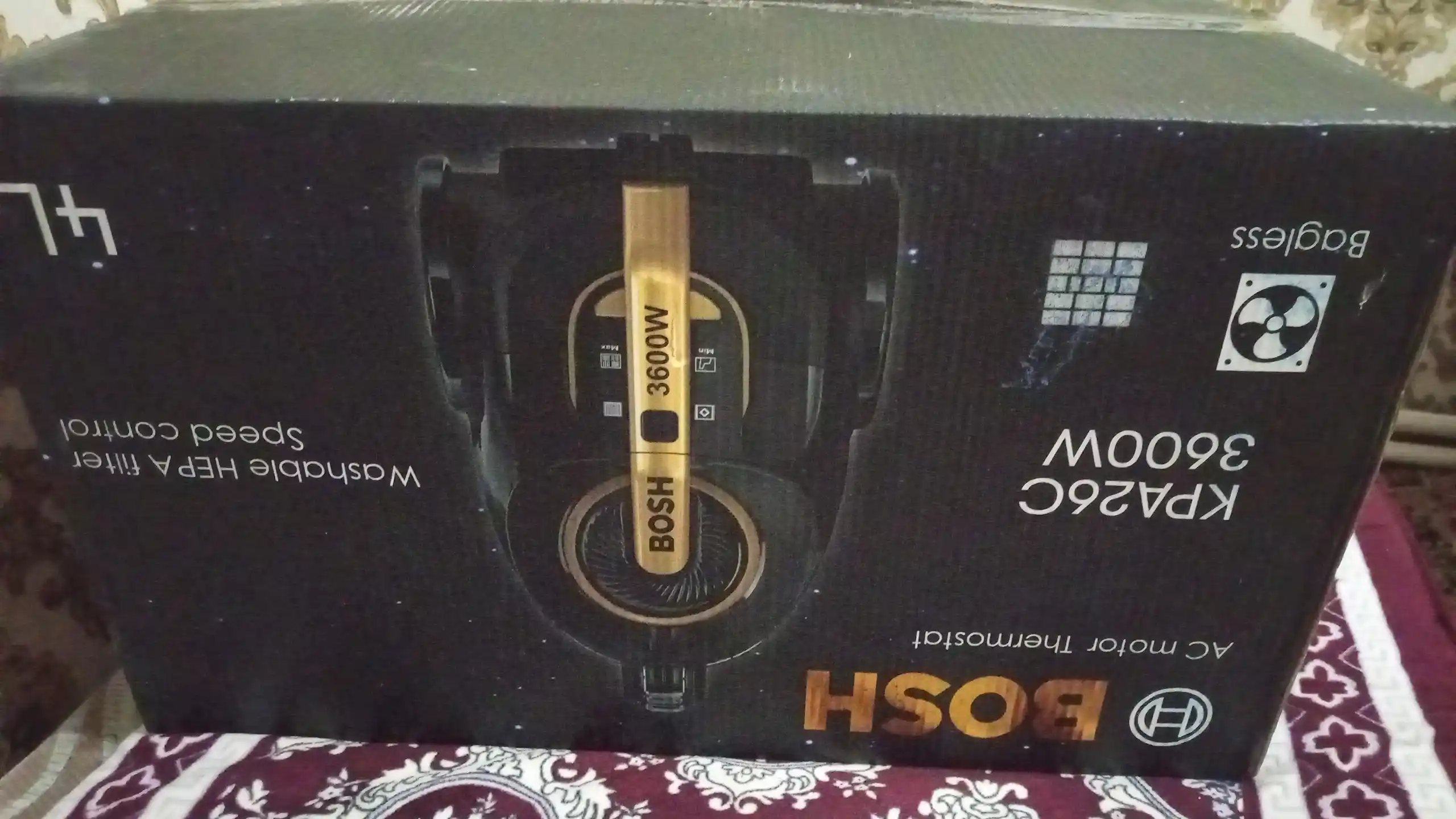 Пылесос BOSH мощный 3600W, инновационный циклонный, телескопической трубой, HEPA фильтр